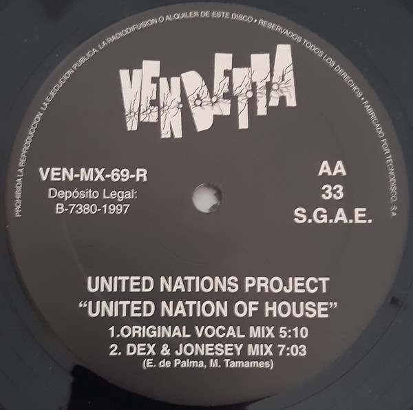 United Nations Project - United Nations Of House (Remix) | Vendetta Records (VEN-MX-69-R) - 3