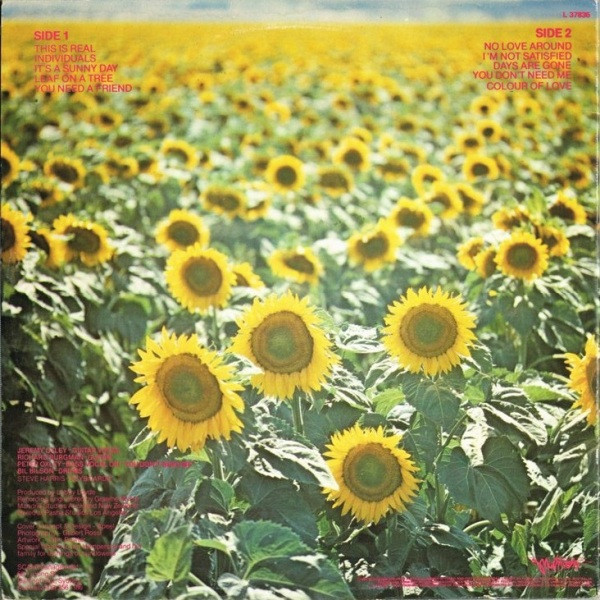 Sunnyboys - Individuals LP | Mushroom (L 37835) - 3