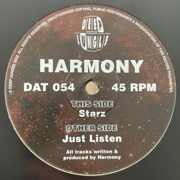 Harmony - Just Listen / Starz | Deep Jungle (DAT 054) - main
