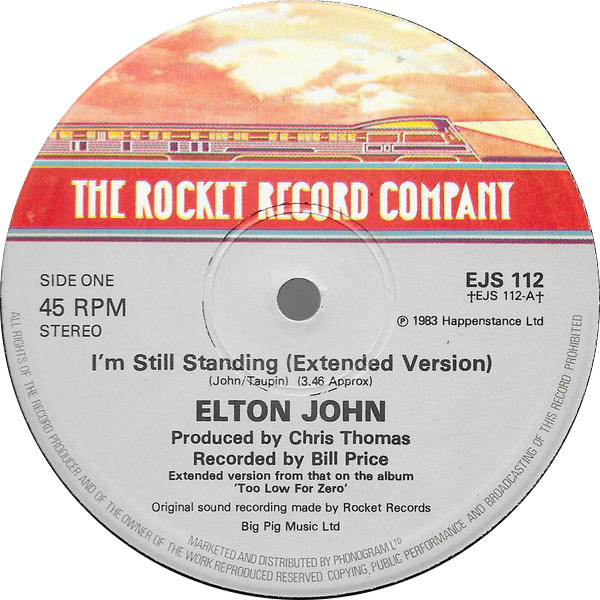 Elton John - I'm Still Standing (Extended Version) | The Rocket Record Company (EJS 112) - 3