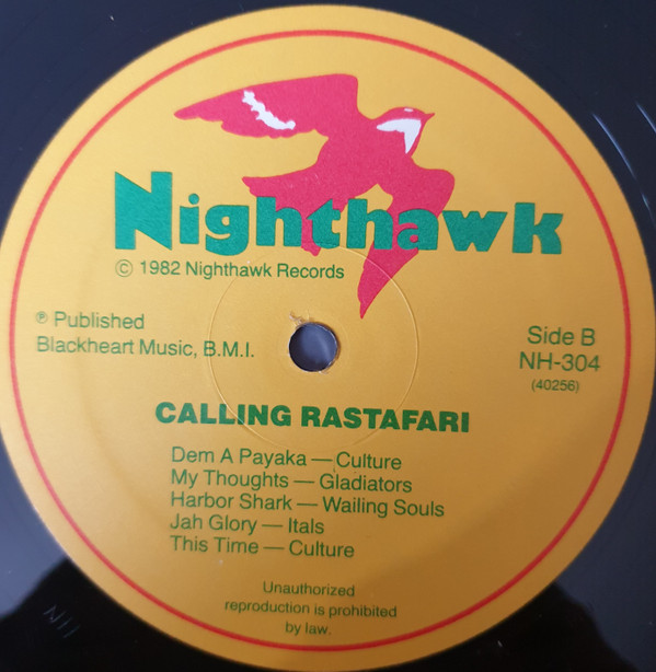 Various - Calling Rastafari | Nighthawk Records (NH-304) - 4 Various - Calling Rastafari | Nighthawk Records (NH-304) - 4