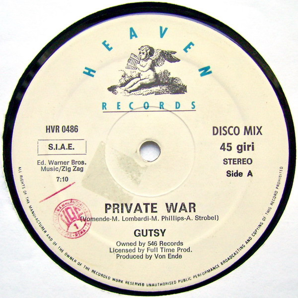 Gutsy - Private War / Lucky Star | Heaven Records (HVR 0486) - 3