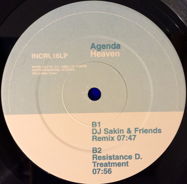 Agenda - Heaven (Mixes By Lange & DJ Sakin) | INCredible (INCRL 16LP) - 4