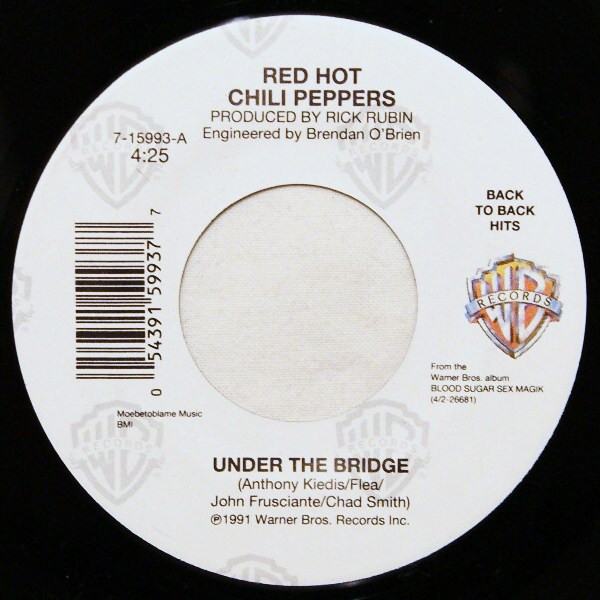 Red Hot Chili Peppers - Under The Bridge / Give It Away | Warner Bros. Records (7-15993) Red Hot Chili Peppers - Under The Bridge / Give It Away | Warner Bros. Records (7-15993)