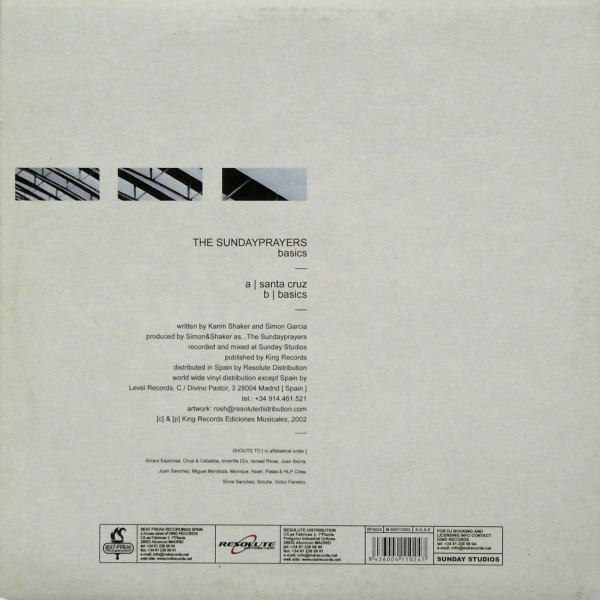 Simon & Shaker As The Sundayprayers - Basics | BeatFreak Recordings (BF0024) - 2 Simon & Shaker As The Sundayprayers - Basics | BeatFreak Recordings (BF0024) - 2