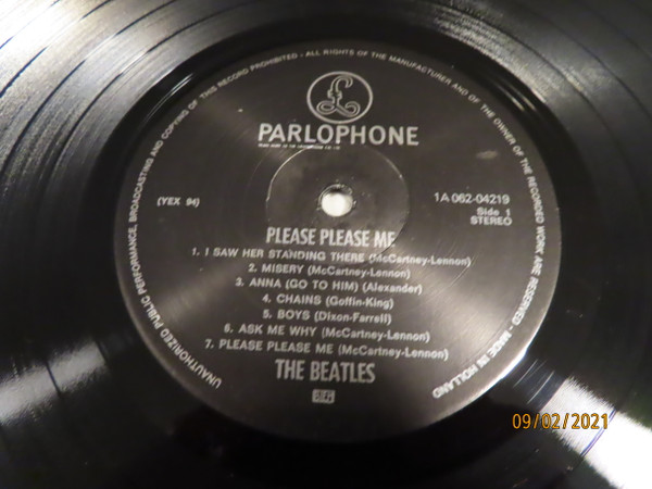 The Beatles - Please Please Me | Parlophone (1A 062-04219) - 3 The Beatles - Please Please Me | Parlophone (1A 062-04219) - 3