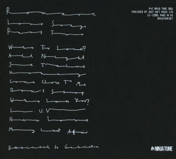 Romare - Love Songs: Part Two | Ninja Tune (ZENCD234) - 2