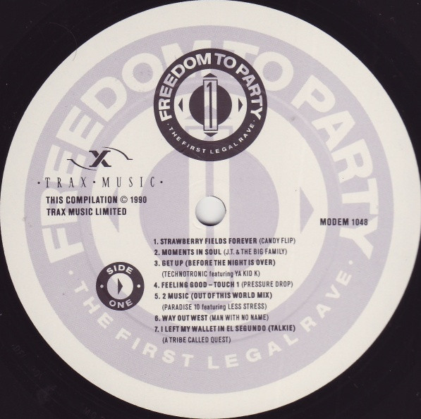 Various - Freedom To Party 1 - The First Legal Rave | Trax Music (MODEM 1048) - 5