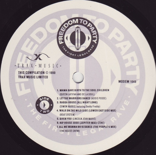 Various - Freedom To Party 1 - The First Legal Rave | Trax Music (MODEM 1048) - 6
