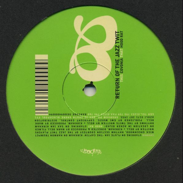 The Jazz Twit - Covonia / Hood Rat | Shaboom Records (SHAB 009)