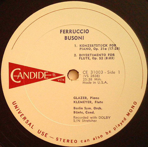 Ferruccio Busoni - Busoni | Candide (CE 31003) - 3