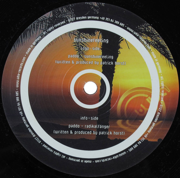 Paddo - Sunshinefeeling | wba (WBA008) Paddo - Sunshinefeeling | wba (WBA008)