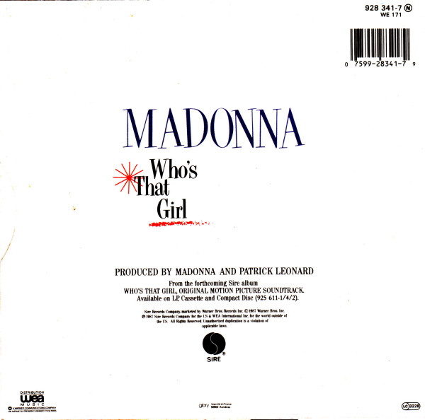 Madonna - Who's That Girl | Sire (928 341-7)
