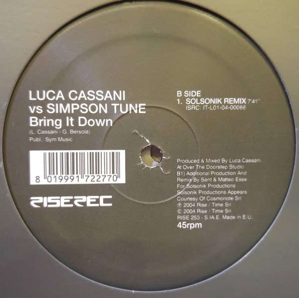 Luca Cassani Vs Simpson Tune - Bring It Down | Rise (RISE 253) - 2 Luca Cassani Vs Simpson Tune - Bring It Down | Rise (RISE 253) - 2