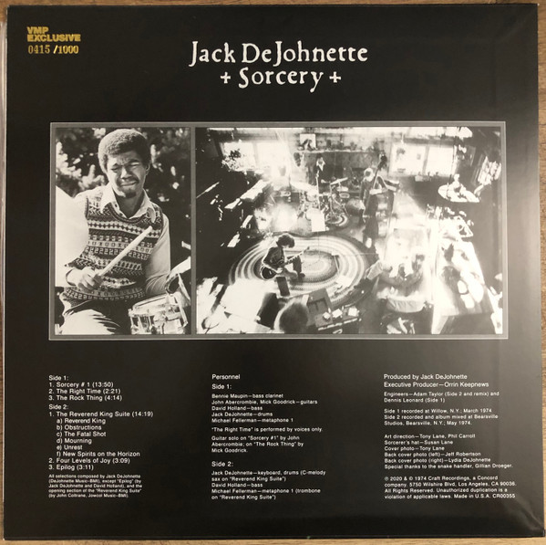 Jack DeJohnette - Sorcery | Prestige (CR00355) - 3