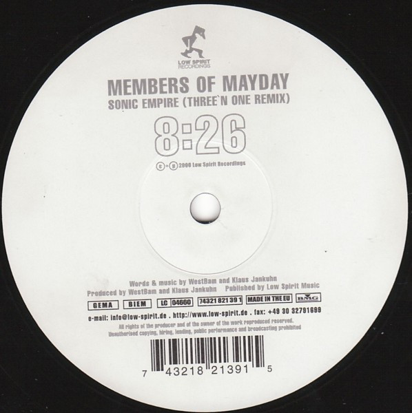 Members Of Mayday - Sonic Empire (Three'N One Remix) | Low Spirit Recordings (74321 82139 1)