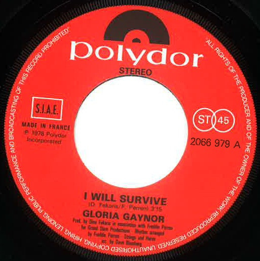 Gloria Gaynor - I Will Survive | Polydor (2066 979) - 3