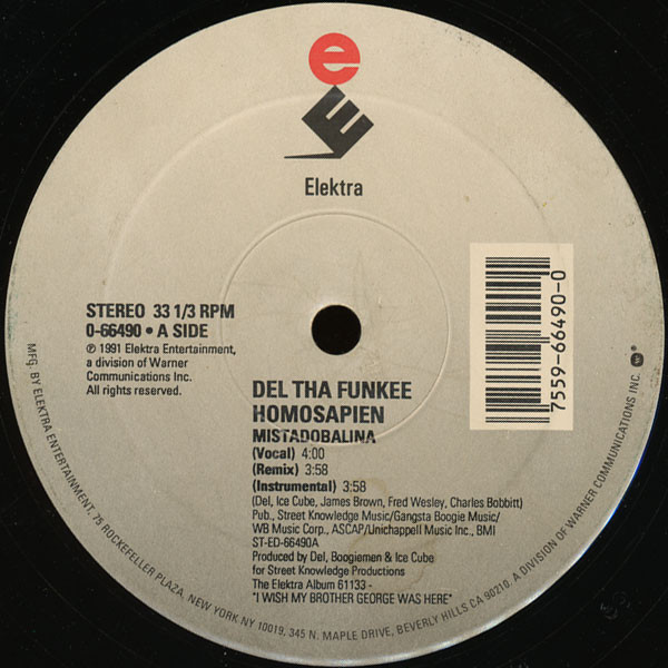 Del Tha Funkee Homosapien - Mistadobalina | Elektra (0-66490) - 3