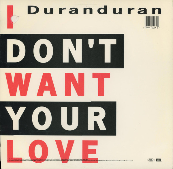 Duran Duran - I Don't Want Your Love | Capitol Records (V-15417) - 2