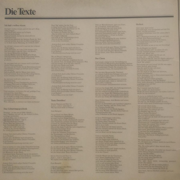 Ludwig Hirsch - Komm Großer Schwarzer Vogel | Polydor (2376 106) - 2