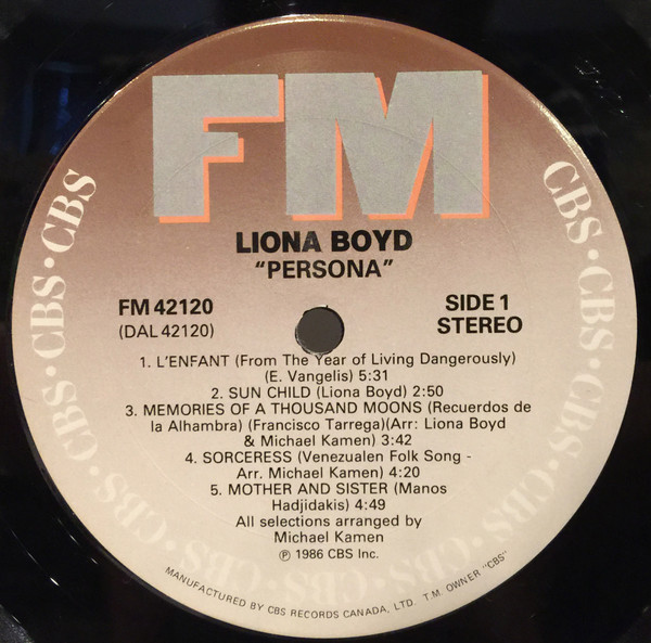 Liona Boyd - Persona | CBS (FM 42120) - 3