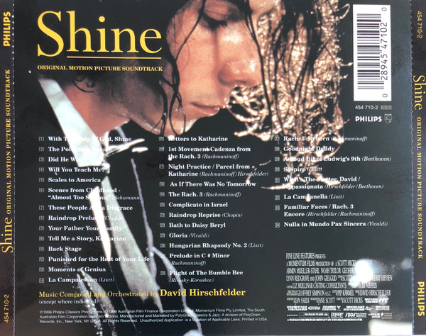 David Hirschfelder - Shine (Original Motion Picture Soundtrack) | Philips (454 710-2) - 2
