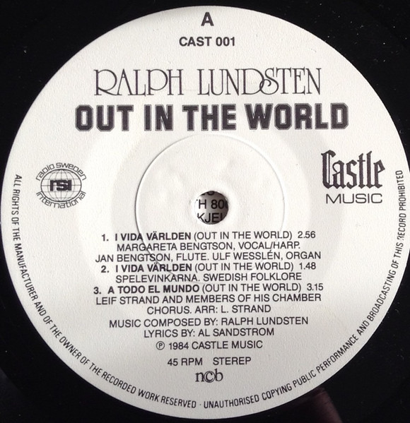 Ralph Lundsten - Out In The World | Castle Music (CAST 001) - 3