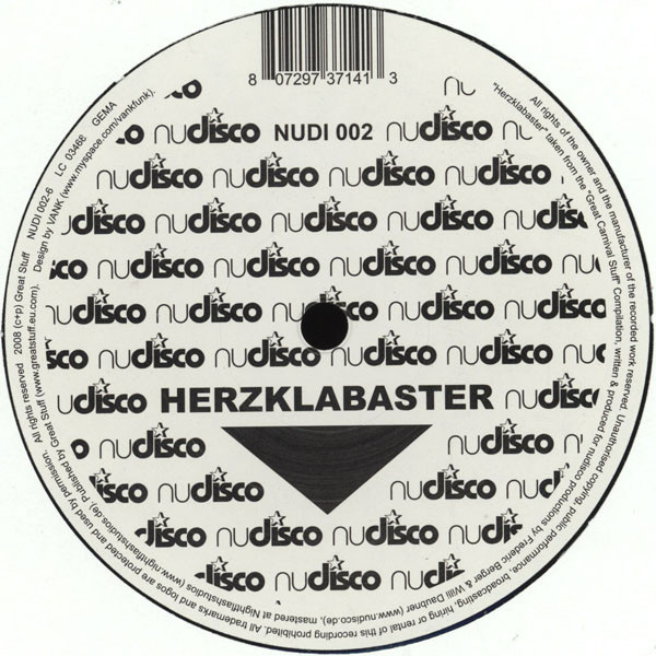 Nudisco - Herzklabaster | Not On Label (Nudisco) (NUDI 002)