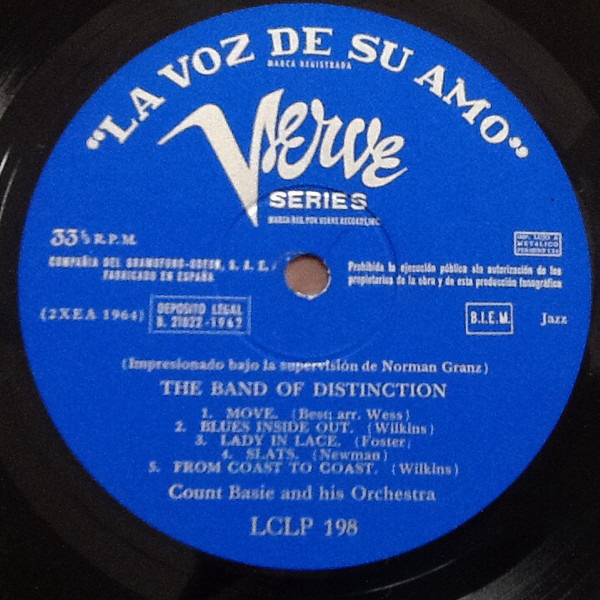 Count Basie Orchestra - The Band Of Distinction | La Voz De Su Amo (LCLP 198) - 2