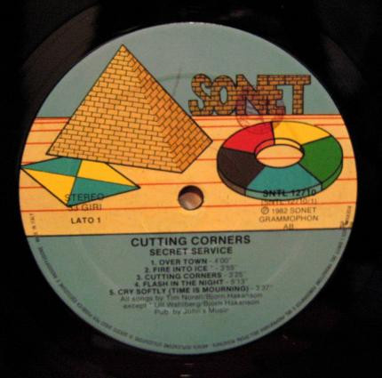 Secret Service - Cutting Corners | Sonet (SNTL 12710) - 2