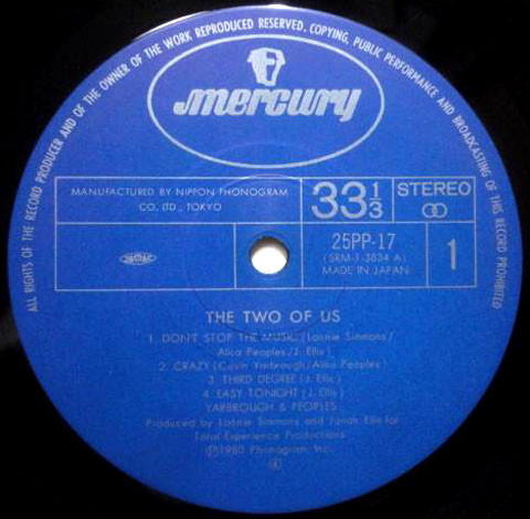 Yarbrough & Peoples - The Two Of Us | Mercury (25PP-17) - 4 Yarbrough & Peoples - The Two Of Us | Mercury (25PP-17) - 4