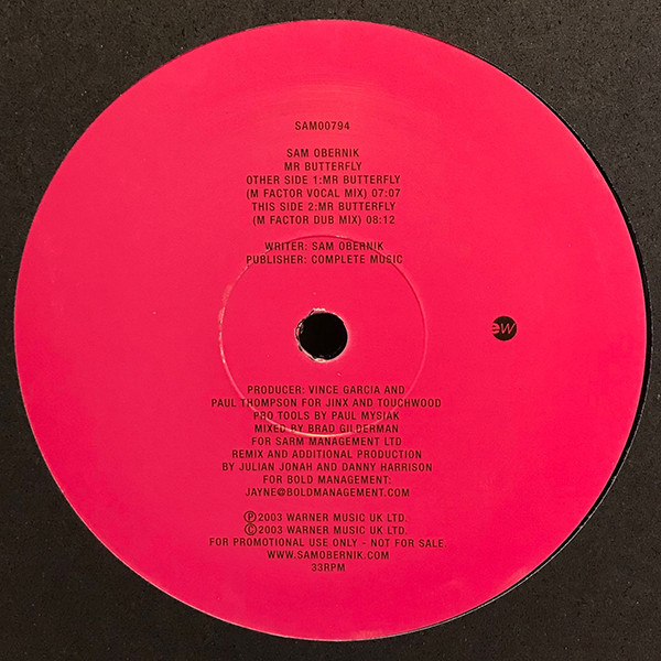 Sam Obernik - Mr Butterfly | EastWest (SAM00794) - 4