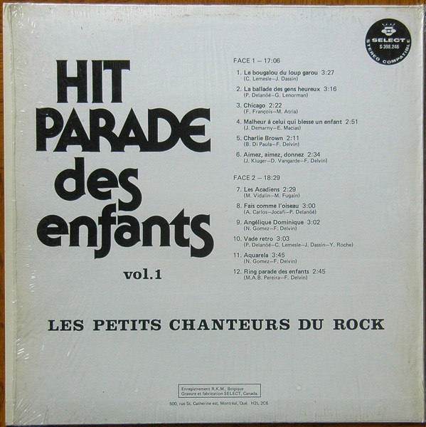 Les Petits Chanteurs Du Rock - Hit Parade Des Enfants Vol.1 | Select (S-398.246)