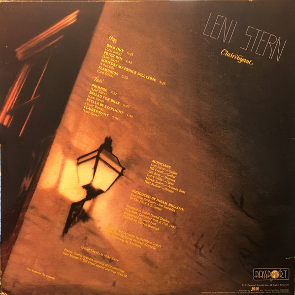 Leni Stern - Clairvoyant | Passport Jazz (PJ 88015) - 2