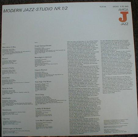 Various - Modern Jazz Studio Nr. 1/2 | AMIGA (8 50 849) - 2 Various - Modern Jazz Studio Nr. 1/2 | AMIGA (8 50 849) - 2