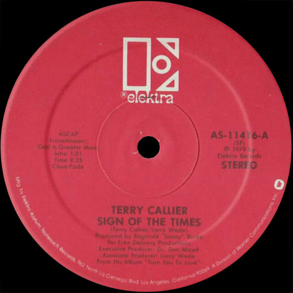 Terry Callier - Sign Of The Times / Occasional Rain | Elektra (AS-11416)