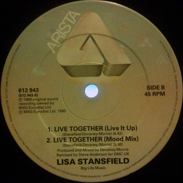 Lisa Stansfield - Live Together (Remix) | Arista (612 943) - 4 Lisa Stansfield - Live Together (Remix) | Arista (612 943) - 4