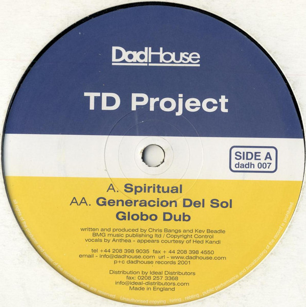 TD Project - Spiritual | Dadhouse (dadh 007)
