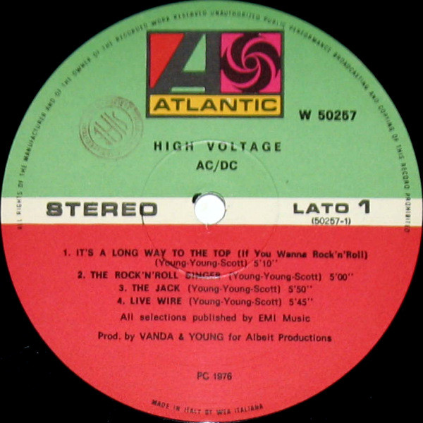AC/DC - High Voltage | Atlantic (W 50257) - 3