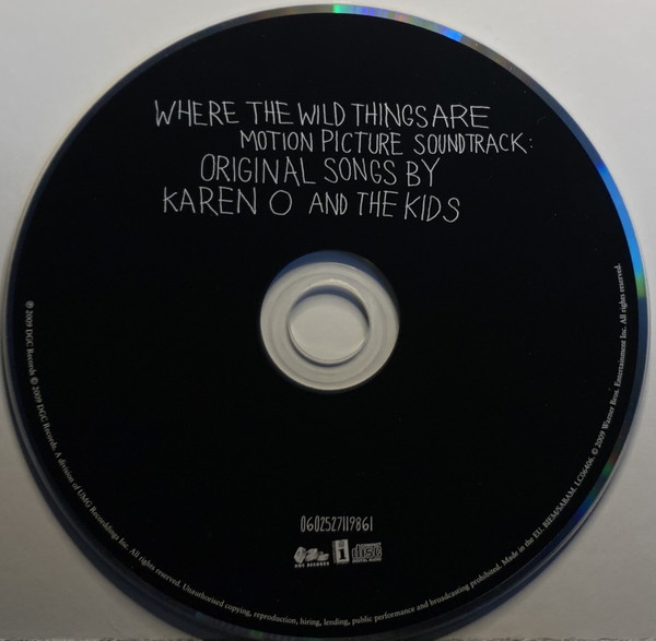 Karen O And The Kids - Where The Wild Things Are Motion Picture Soundtrack | DGC (0602527119861) - 3 Karen O And The Kids - Where The Wild Things Are Motion Picture Soundtrack | DGC (0602527119861) - 3
