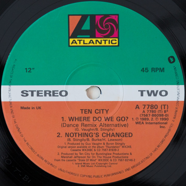 Ten City - Superficial People | Atlantic (A7780T) - 4