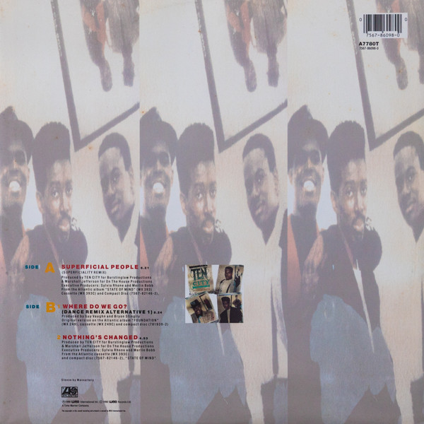 Ten City - Superficial People | Atlantic (A7780T) - 2