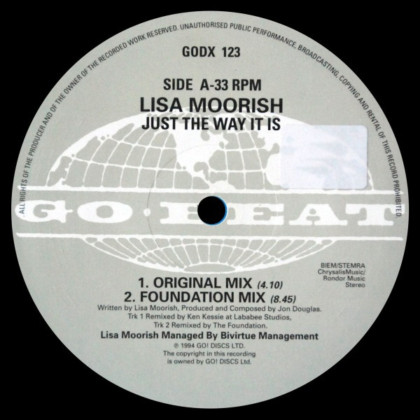 Lisa Moorish - Just The Way It Is | Go! Beat (GODX 123) - 3 Lisa Moorish - Just The Way It Is | Go! Beat (GODX 123) - 3