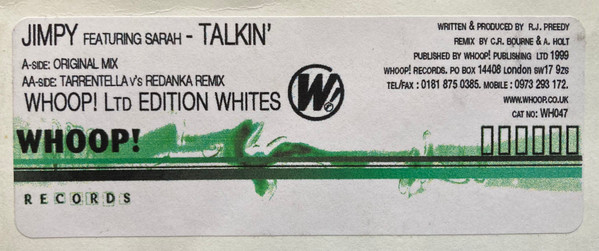 Jimpy Featuring Sarah - Talkin' | Whoop! Records (WH047) - 4 Jimpy Featuring Sarah - Talkin' | Whoop! Records (WH047) - 4