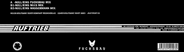 Fuchsbau - Null/Eins | Auftrieb (AUFTRIEB 19) - 4 Fuchsbau - Null/Eins | Auftrieb (AUFTRIEB 19) - 4