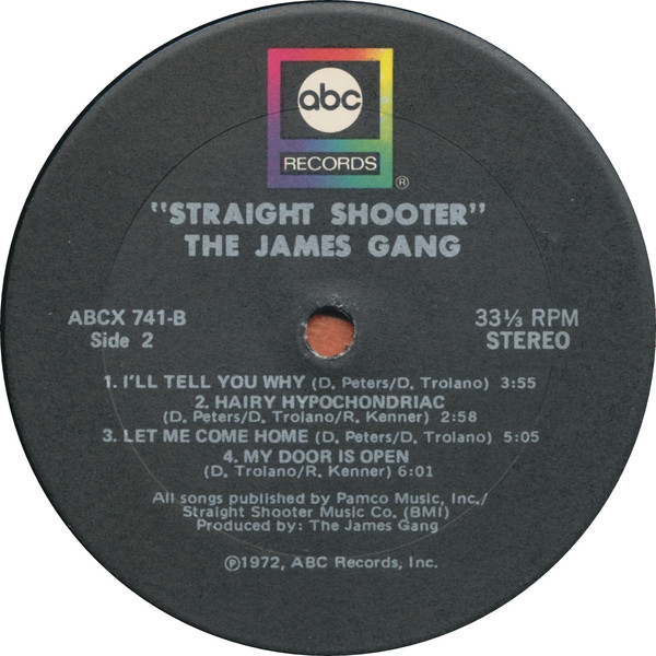 James Gang - Straight Shooter | ABC Records (ABCX-741) - 4