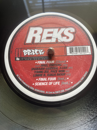 Reks - Skills 101 / Science Of Life / Final Four | Brick Records (BRK 010) - 3 Reks - Skills 101 / Science Of Life / Final Four | Brick Records (BRK 010) - 3