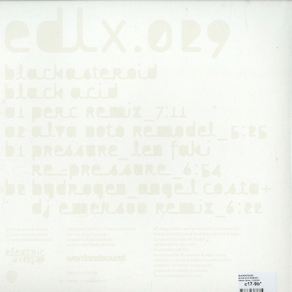 Black Asteroid - Black Acid Rmx | Electric Deluxe (edlx.029)