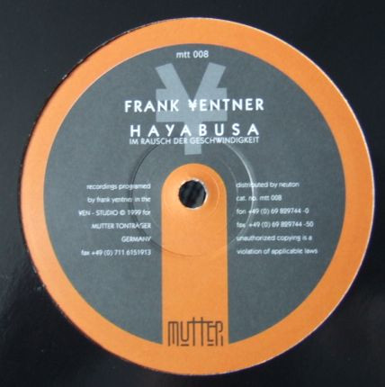 Frank Yentner - Hayabusa | Mutter (MTT008) - main