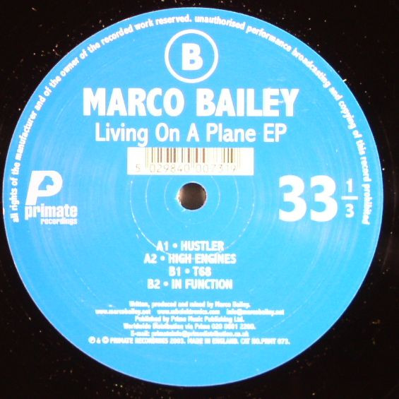 Marco Bailey - Living On A Plane EP | Primate Recordings (PRMT 073) - 3